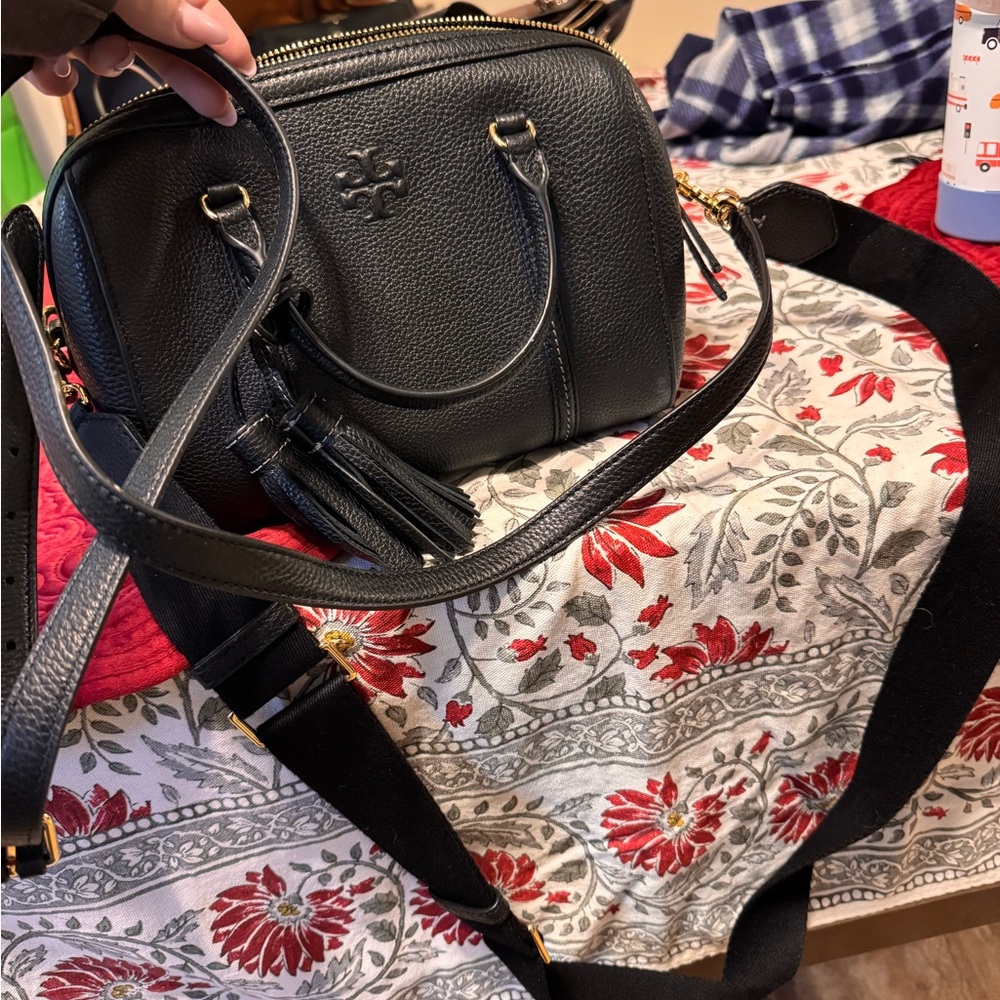 Tory Burch Black Leather Crossbody Bag - Picture 2 of 5